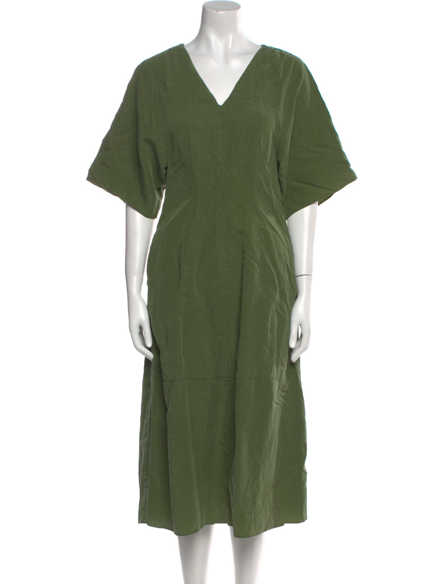 Vince V-Neck Midi Length Dress