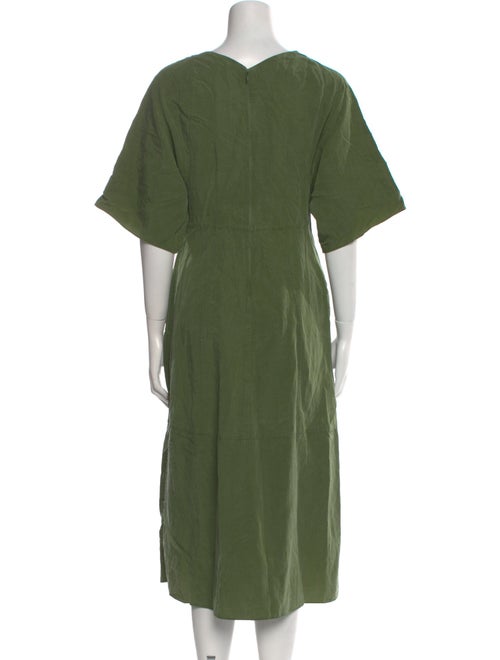 Vince V-Neck Midi Length Dress