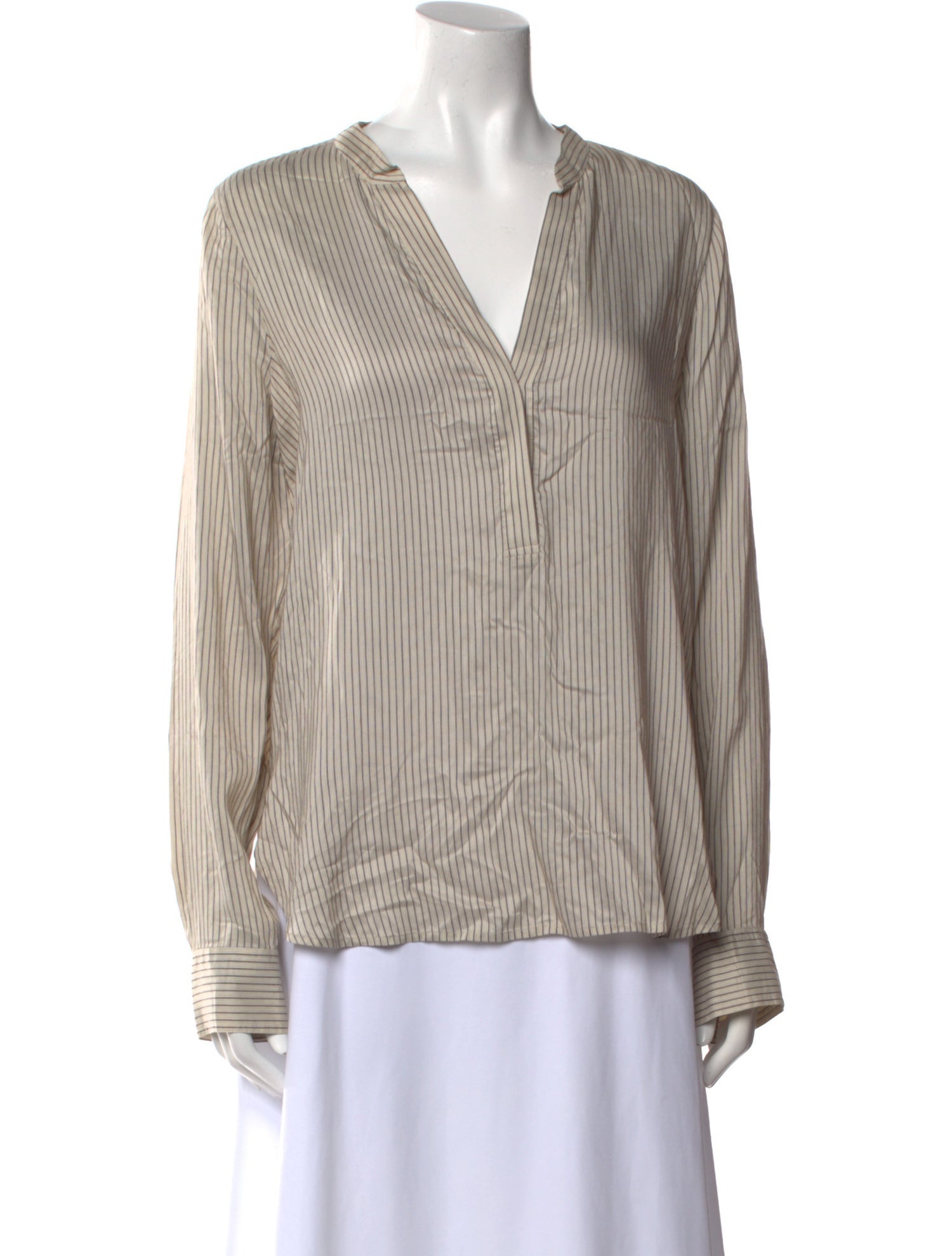 Vince V-Neck Long Sleeve Blouse