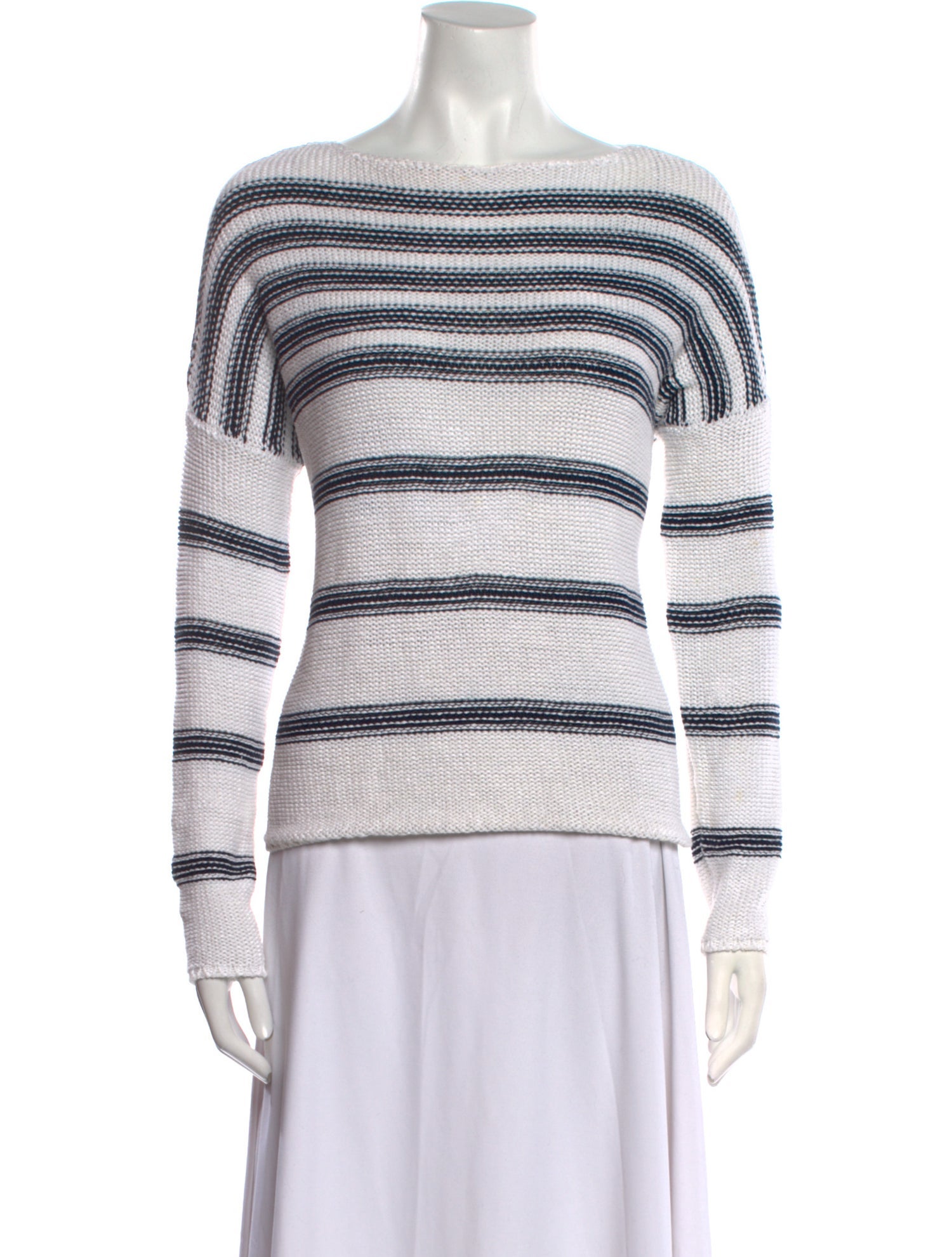 Vince Linen Striped Sweater