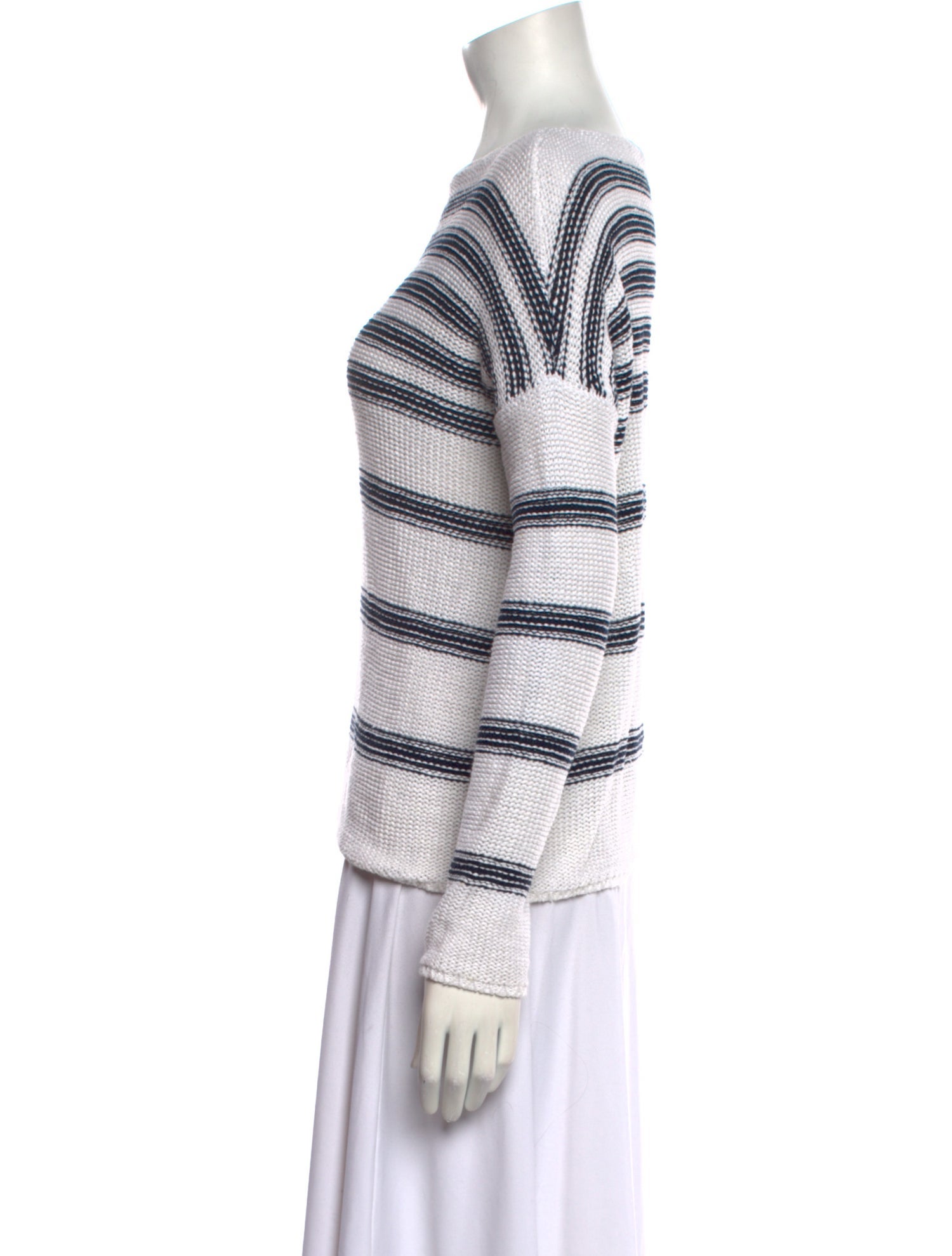 Vince Linen Striped Sweater