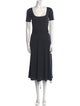 Vince Square Neckline Midi Length Dress