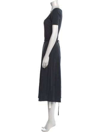 Vince Square Neckline Midi Length Dress