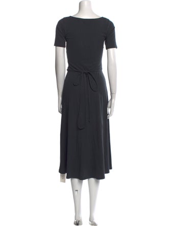 Vince Square Neckline Midi Length Dress
