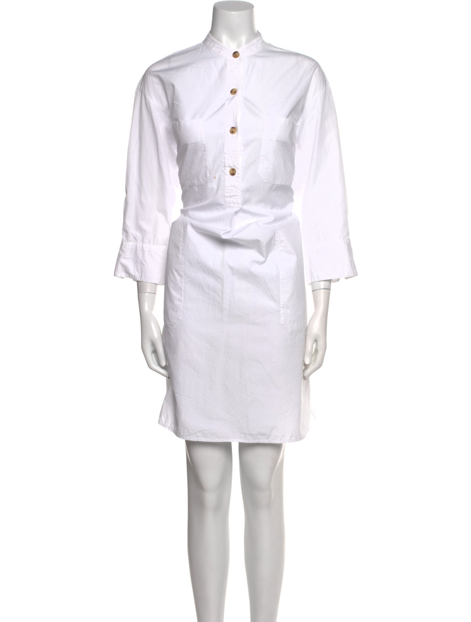 Vince Mock Neck Knee-Length Dress