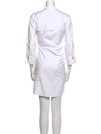 Vince Mock Neck Knee-Length Dress