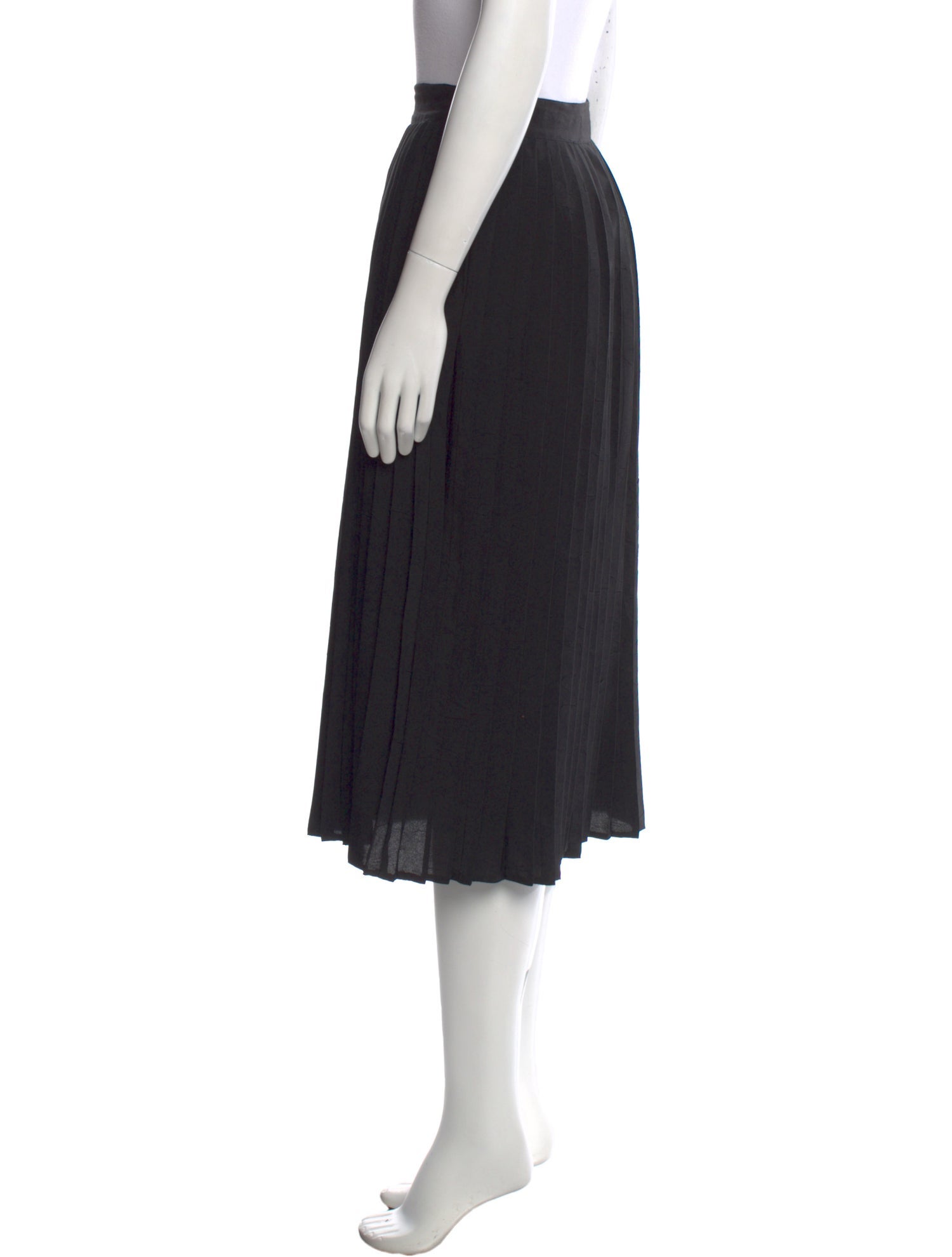 Vince Pleated Accents Midi Length Skirt