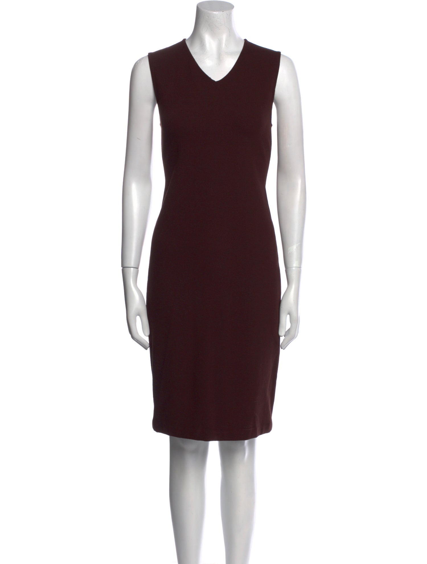 Vince V-Neck Knee-Length Dress