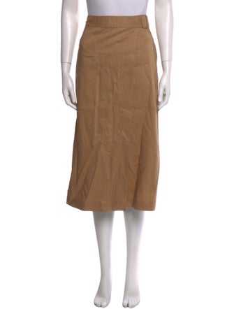 Vince Linen Midi Length Skirt