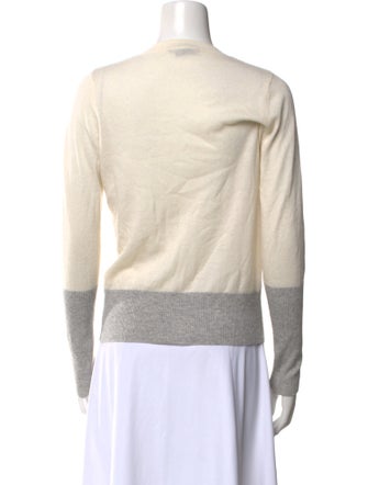 Vince Cashmere Colorblock Pattern Sweater