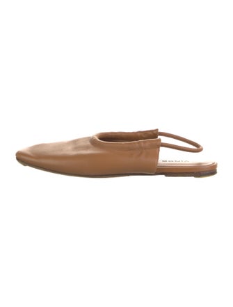 Vince Leather Slingback Flats