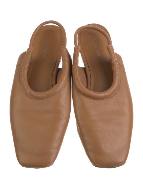 Vince Leather Slingback Flats
