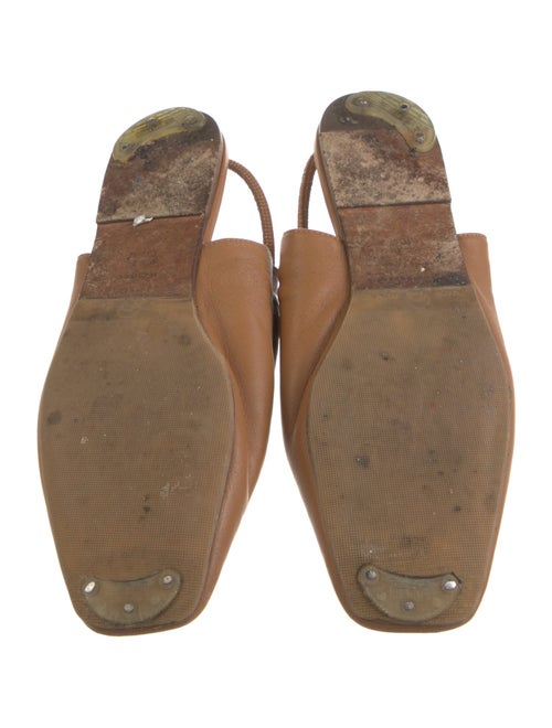 Vince Leather Slingback Flats