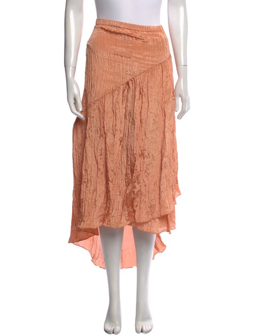 Vince Pleated Accents Knee-Length Skirt