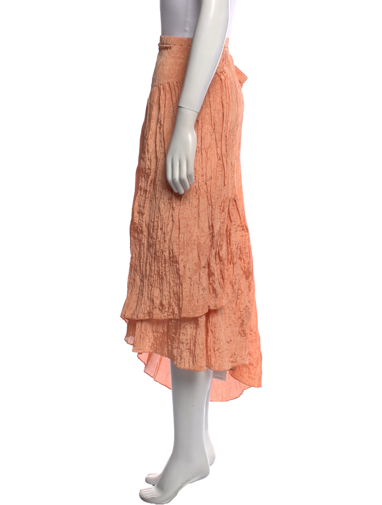 Vince Pleated Accents Knee-Length Skirt