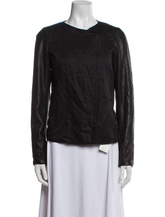 Vince Linen Biker Jacket