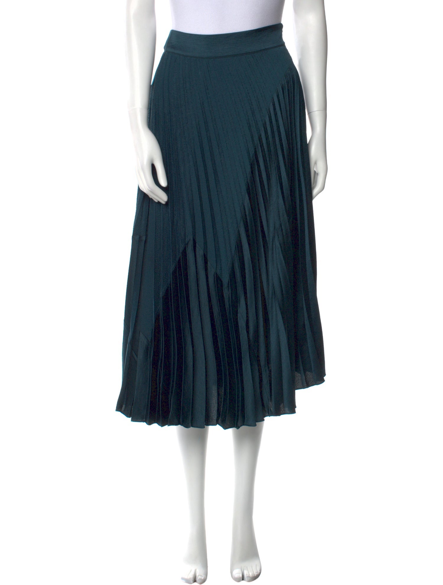 Vince Raw-Edge Trim Midi Length Skirt