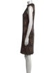 Vince Printed Knee-Length Dress