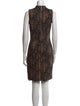 Vince Printed Knee-Length Dress