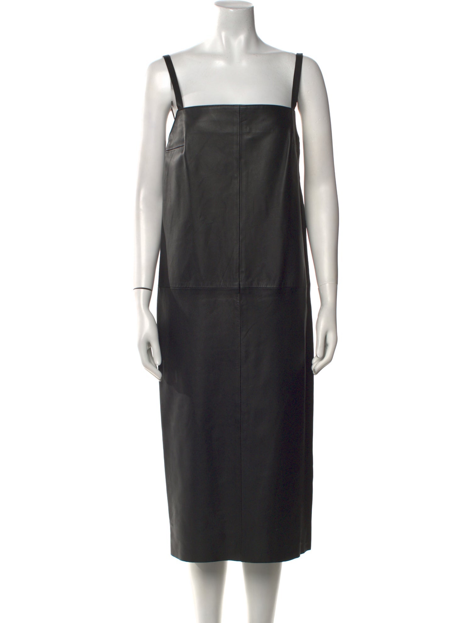 Vince Leather Midi Length Dress