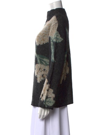 Vince Printed Mock Neck Sweater