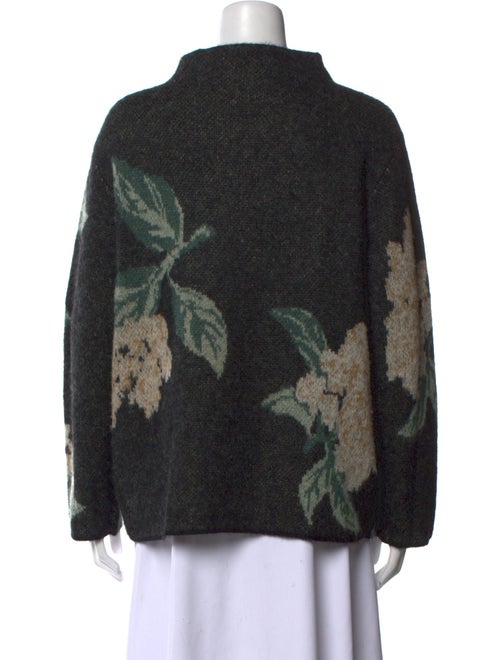 Vince Printed Mock Neck Sweater