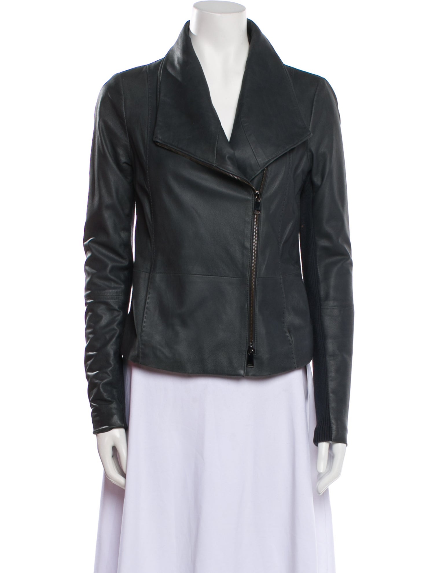 Vince Goat Leather Biker Jacket