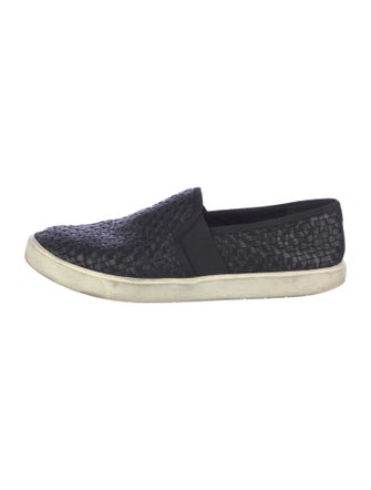 Vince Leather Colorblock Pattern Espadrilles