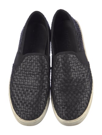 Vince Leather Colorblock Pattern Espadrilles