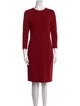Vince Crew Neck Knee-Length Dress