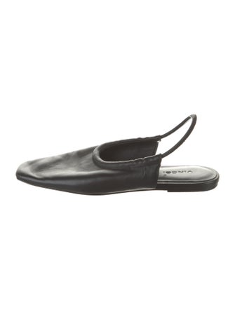 Vince Leather Slingback Flats
