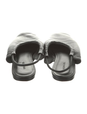 Vince Leather Slingback Flats