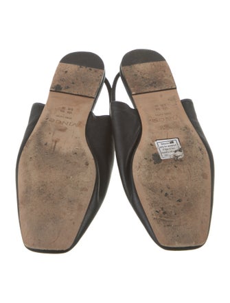 Vince Leather Slingback Flats