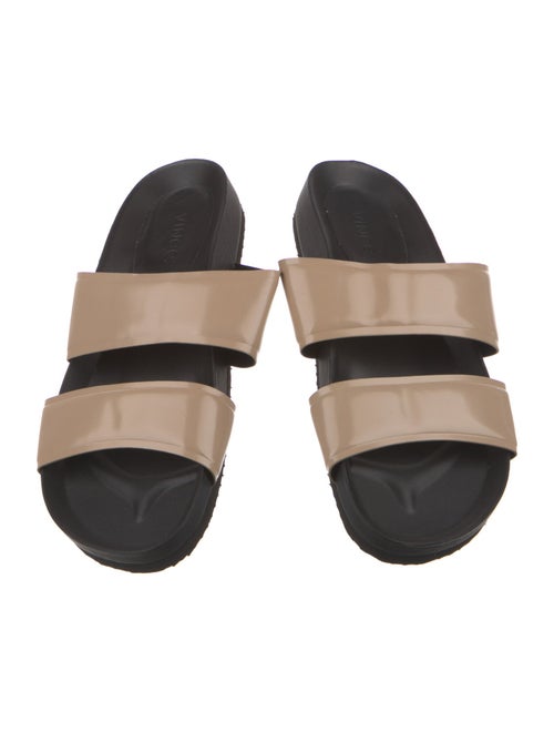 Vince Patent Leather Slides