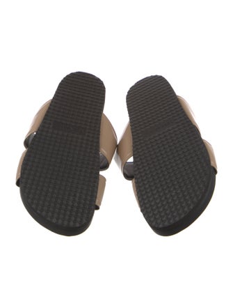 Vince Patent Leather Slides