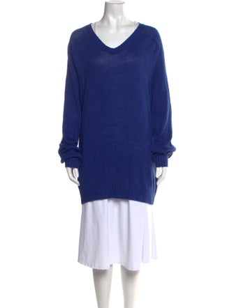 Vince Linen V-Neck Sweater