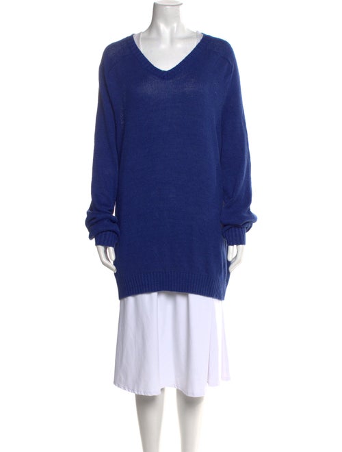 Vince Linen V-Neck Sweater