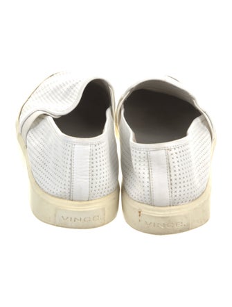 Vince Leather Lasercut Accents Sneakers
