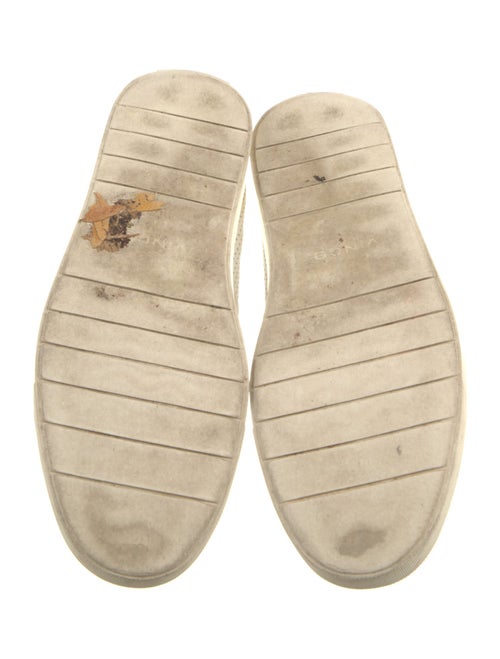 Vince Leather Lasercut Accents Sneakers