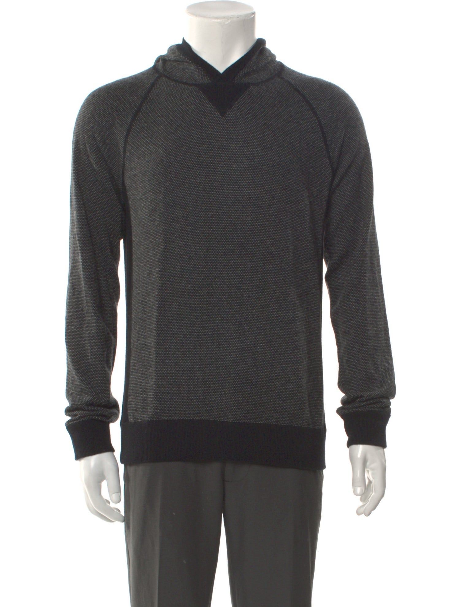 Vince Wool Mock Neck Polo Sweater