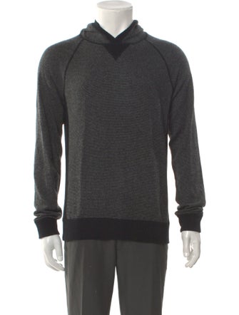 Vince Wool Mock Neck Polo Sweater