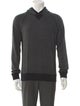 Vince Wool Mock Neck Polo Sweater