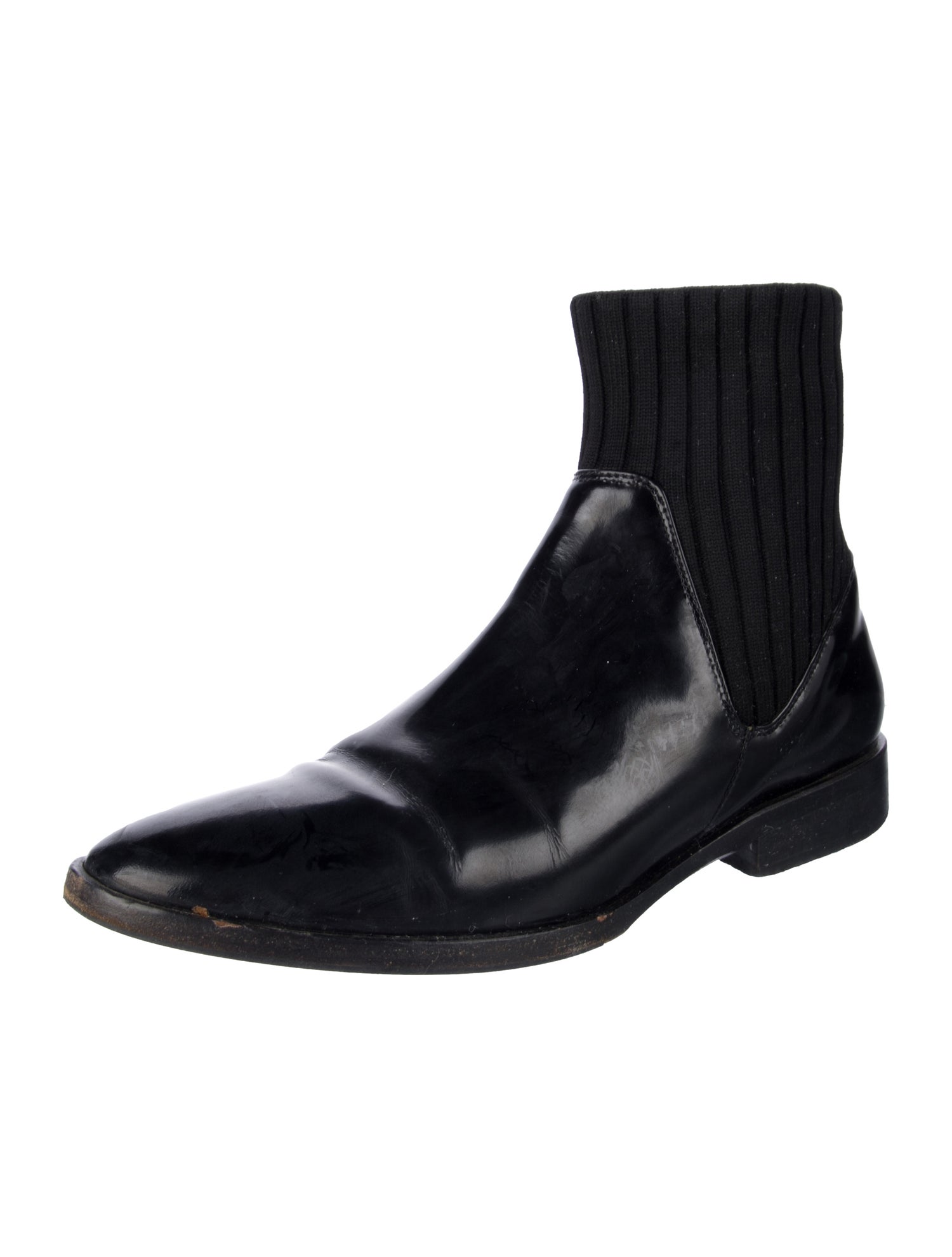 Vince Leather Sock Boots
