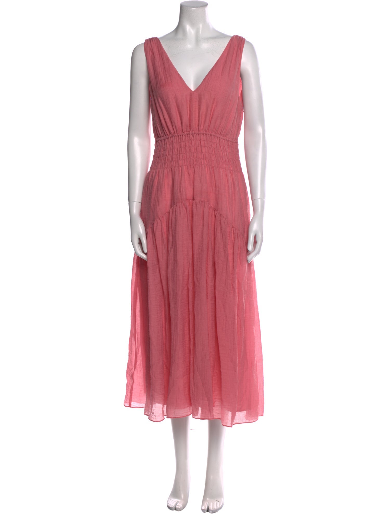 Vince V-Neck Midi Length Dress