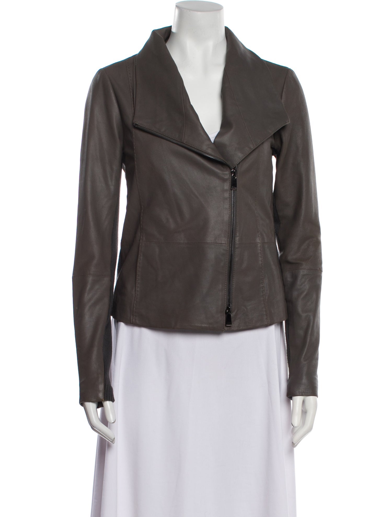 Vince Goat Leather Biker Jacket
