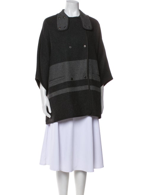 Vince Wool Striped Coat