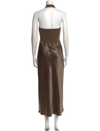 Vince Mock Neck Long Dress