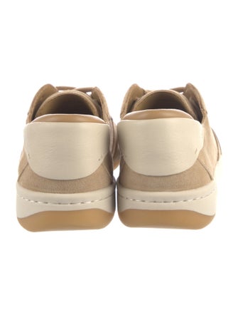 Vince Suede Colorblock Pattern Sneakers