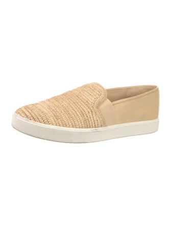 Vince Straw Colorblock Pattern Espadrilles