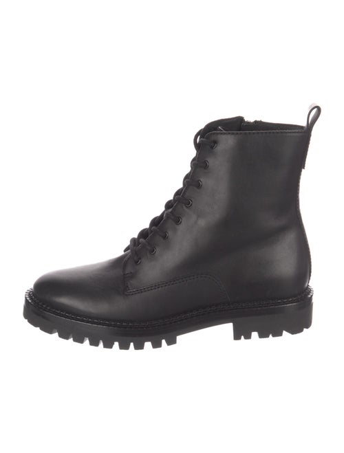 Vince Leather Combat Boots
